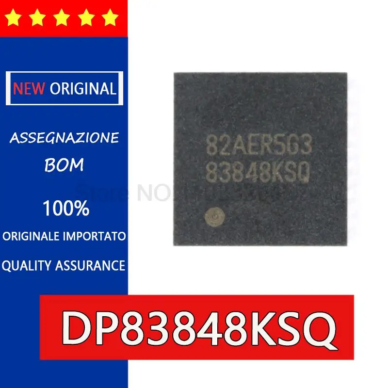 DP83848KSQ DP83848NRTAR DP83848N 83848N WQFN40 QFN40  IC Single port 10/100 MB/s Ethernet transceiver, integrated circuit Ethern