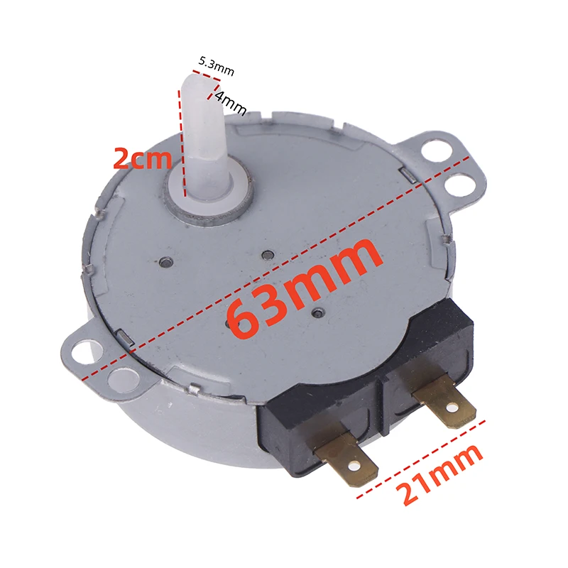 Forno de microondas Motor Síncrono Turntable, Acessórios DIY Universal, Forno de onda óptica, AC 220-240V