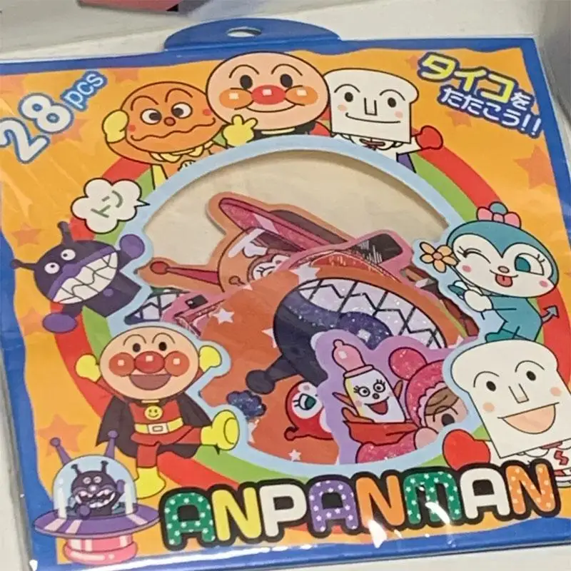 Pegatinas de dibujos animados de Anime Anpanman Baikinman, Kawaii Shokupanman, equipaje, taza de agua, decoración creativa, regalo periférico para