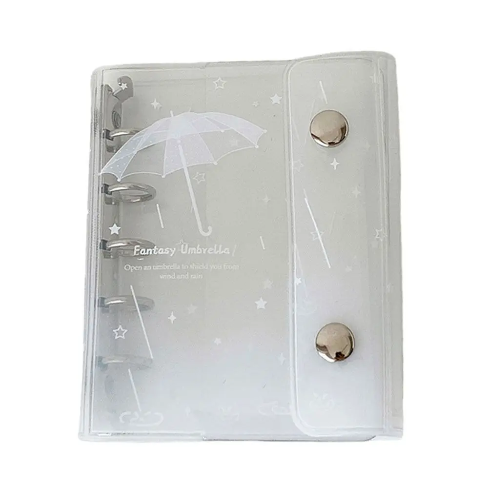 New Transparent Loose-leaf Cover Angel Wings Patterns 3-inch Storage Binder Notebook Postcards Binder