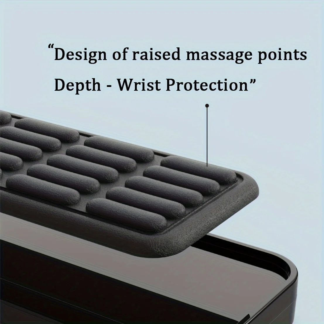 Leather Keyboard Wrist Rest Pad Ergonomic Soft Memory PU Foam Support Desktop Storage Box Easy Typing Pain Relief for Office Hom