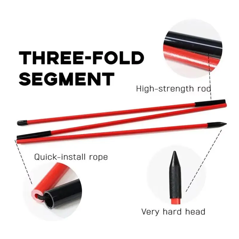 Golf Alignment Sticks Golf Practice Rods Putter Trainer Tools Golf Swing Training Tool Multi-Purpose