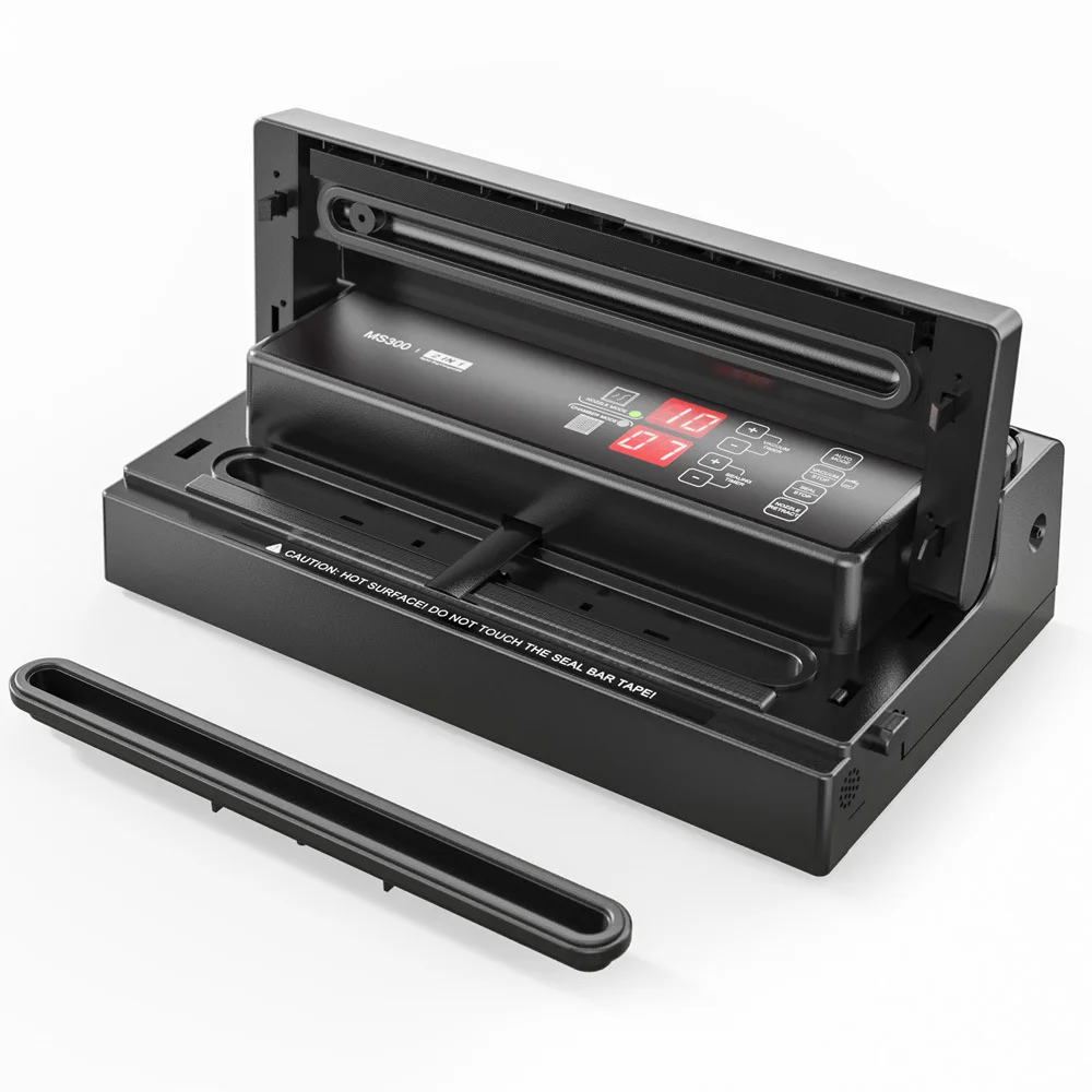 MS300 Universal Vacuum Sealer Kit for Kitchen - Aluminum Foil Bag Compatible with All Food Types