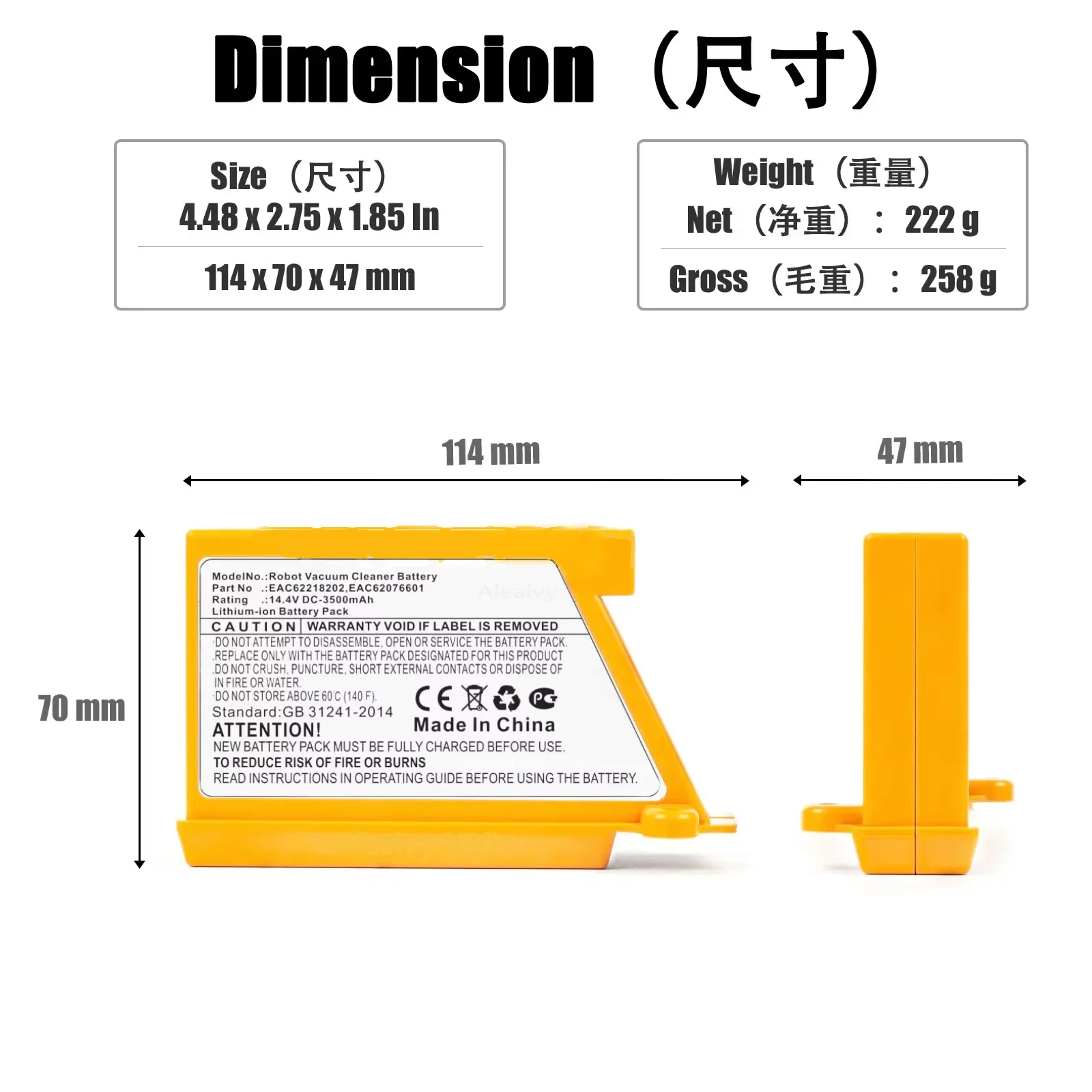 5000mAh 3500mAh For LG VR6270LVB,VR6270LVMB,VR63455LV,VR6370LVM,VR64604LV,EAC60766103,EAC62218205 Robot Vacuum Cleaner Battery