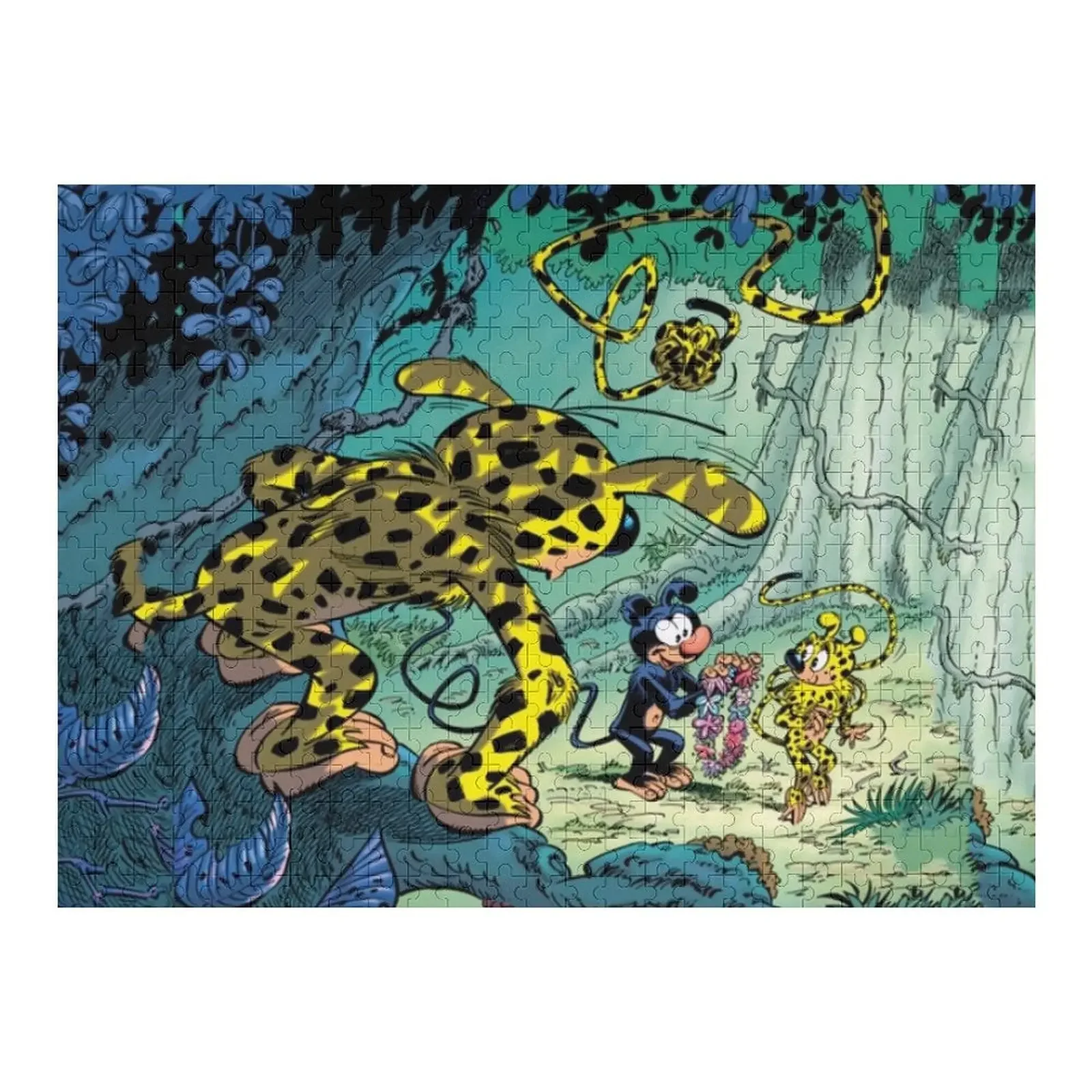 

Marsupilami spying on girlfriend Jigsaw Puzzle For Children Game Children Customizeds For Kids Puzzle