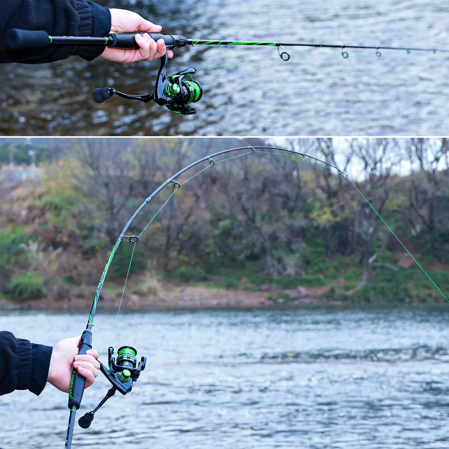 Sougayilang Combo Caña Spinning + Carrete – Pesca Perca Agua Dulce - imagen 5