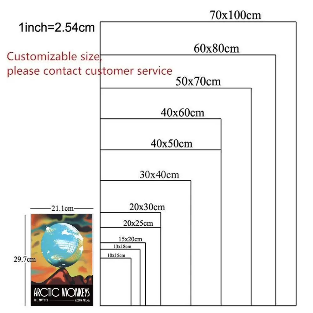 

Poster HD Anime Hot Theme Singer/OST/Movie-Waterproof Self-Stick Home Decor Rock Band Arctic M-Monkeys