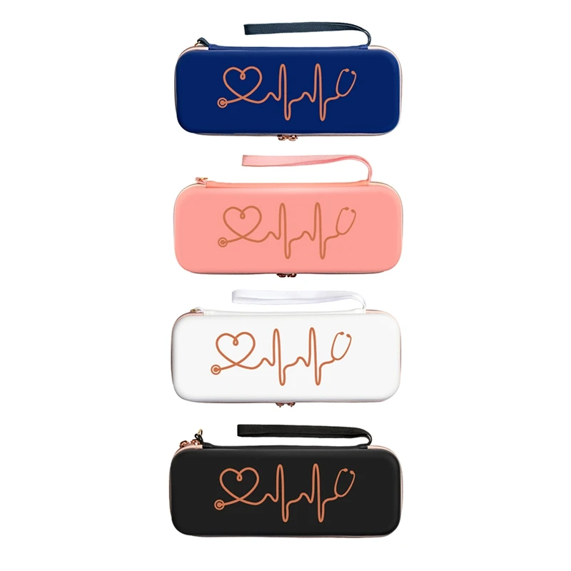 Bolsa de armazenamento multifuncional para estetoscópio, para 3m littmann classic iii/leve ii s.e, caixa de armazenamento de casca dura doméstica