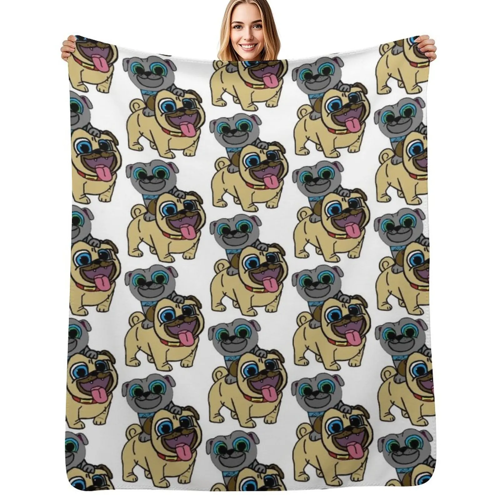 Manta de cachorro Puppy Dog Pals, manta cálida y acogedora para decoración de dormitorio
