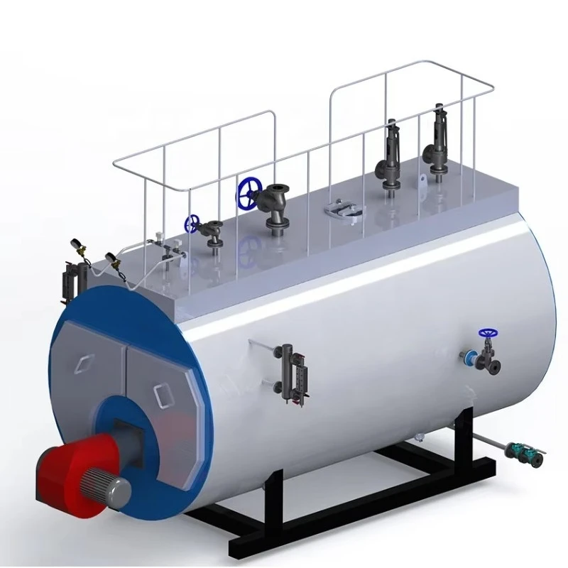 EPCB 6 8 10 Ton Industrial Automatic Gas lpg Oil Fired Steam Boiler With Corrugated Furnace