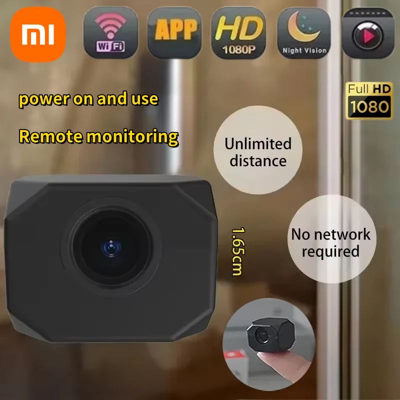 Xiaomi 1080P HD Mini Camera WiFi IP Remote Monitoring Lightweight Portable Camcorder Smart Home Surveillance Security Camera New