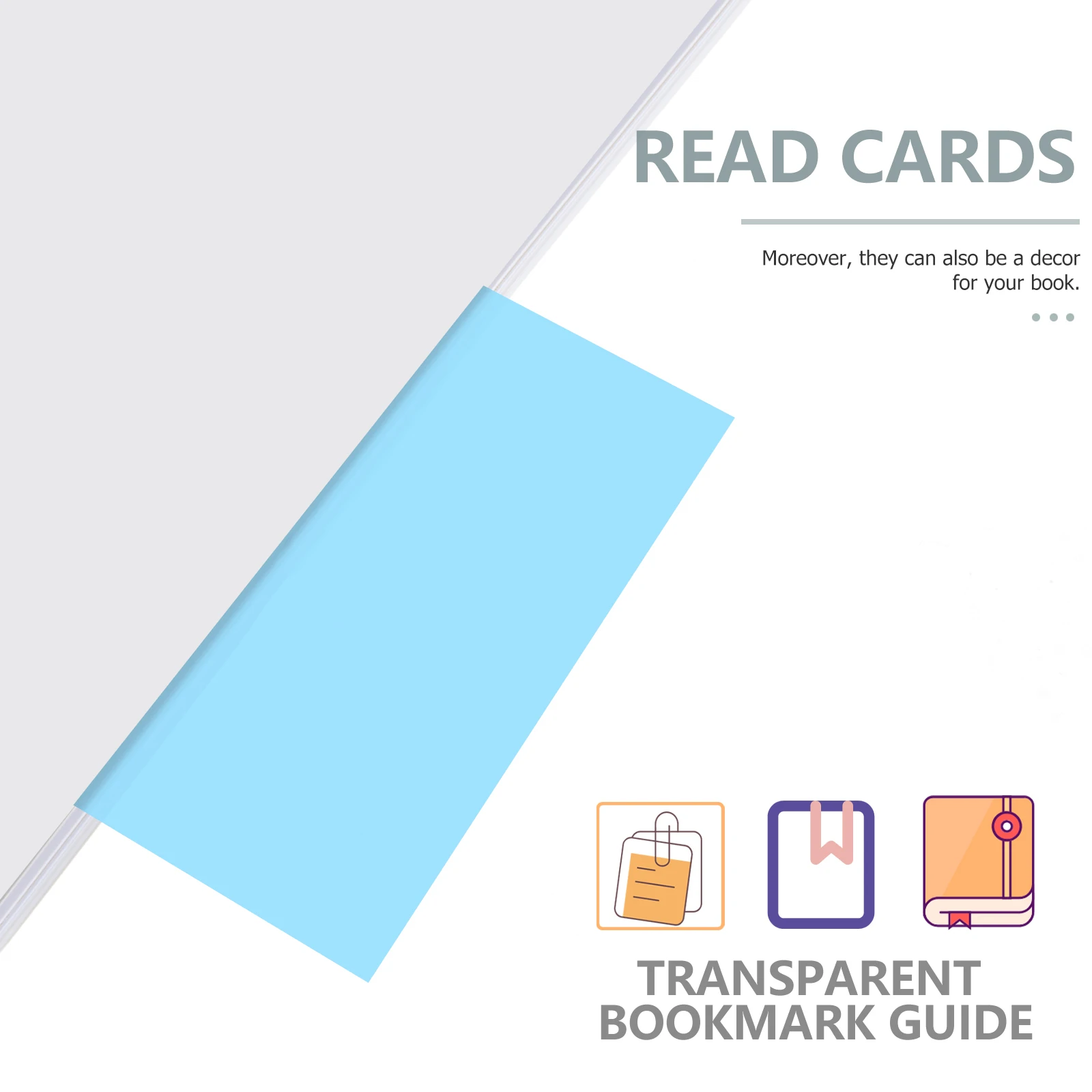 

12 Pcs Toddler Bookmark Visual Pressure Reading Card Colored Overlays Dyslexia Tools for Kids Child