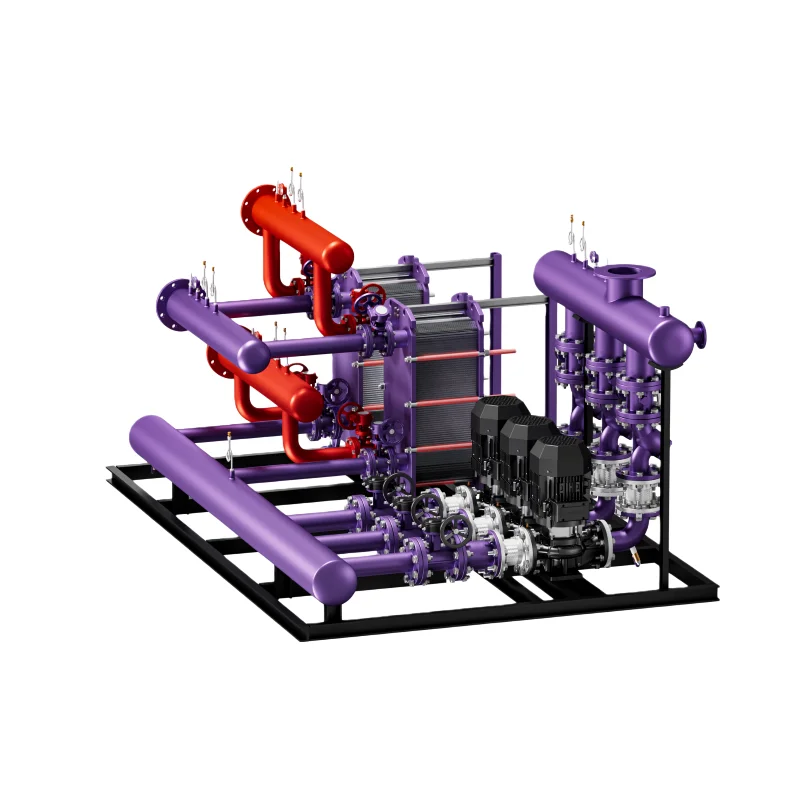 

High-Efficiency Heat Exchange Unit for District Heating Systems and Industrial Hot Water Supply