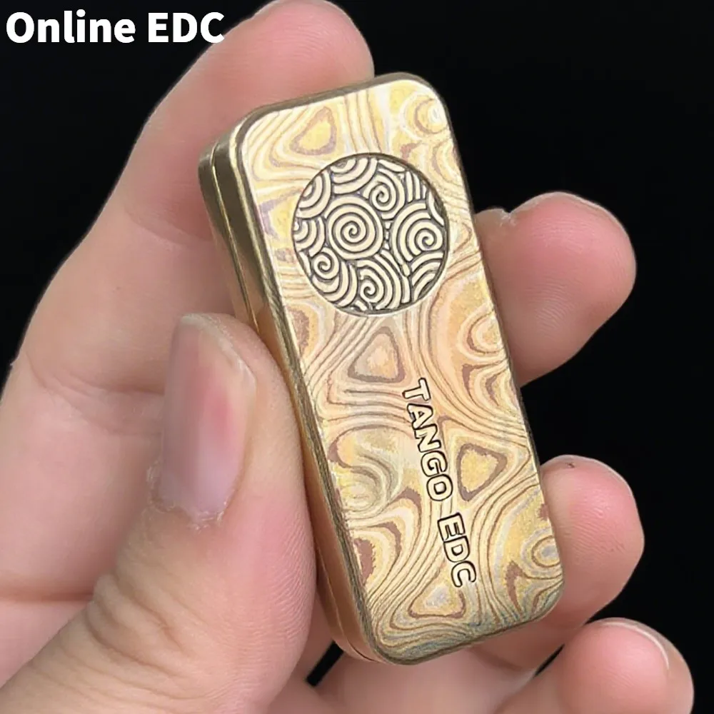

Б/у EDC Toys GDEDC Fidget Slider Mokume B Push Slider Anxiety Toys Аксессуары для офисного стола Металлическая игрушка-непоседа
