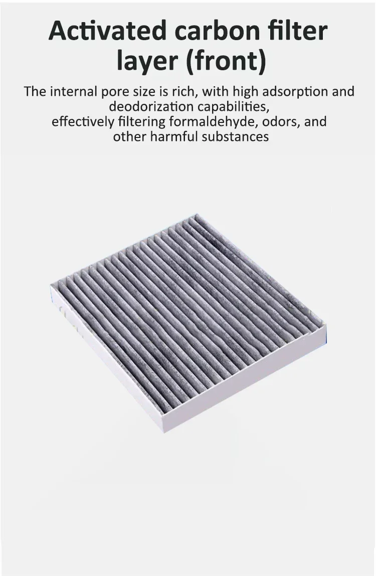 Car Front Grille Filters For Volvo EX30 2024-2026 Activated Carbon Cabin Filter Air Conditioning Filter Interior Accessories