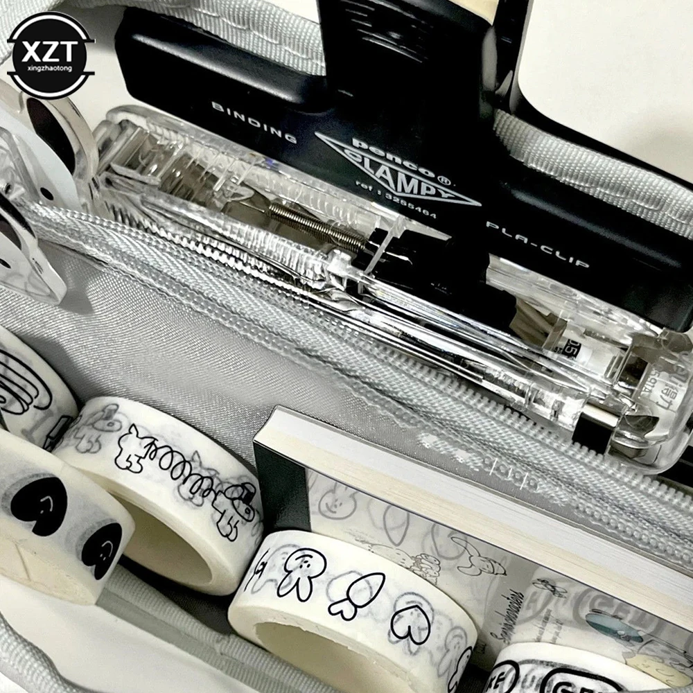 여아 남아 연필 가방, 학생용 필통, 다층 지퍼 보관 가방, 대용량 문구 상자