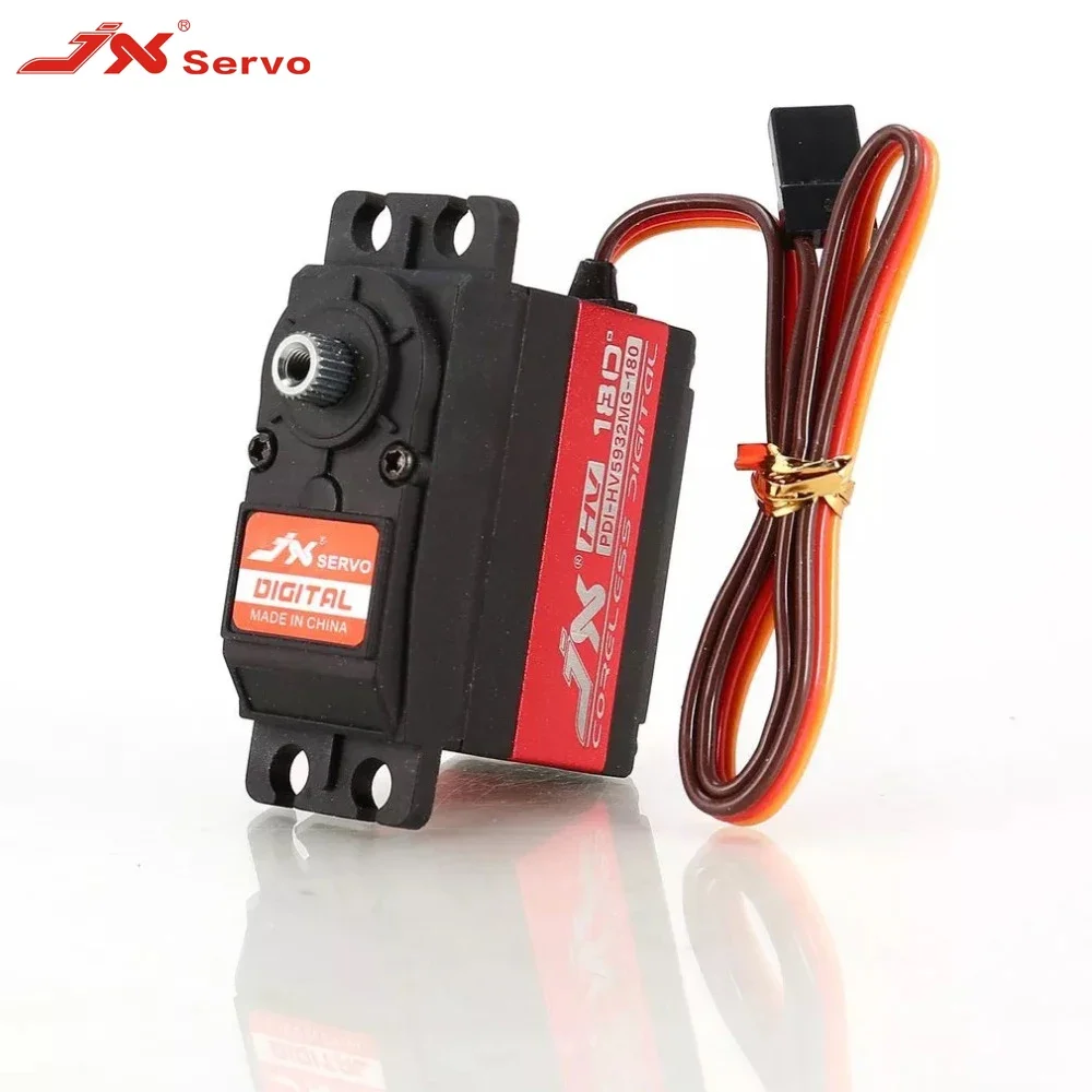 JX Servo PDI-HV5932MG 30KG Large Torque 180° Steering Metal Gear Digital Coreless Motor HV 6-8.4V for RC Model Car Boat Robot