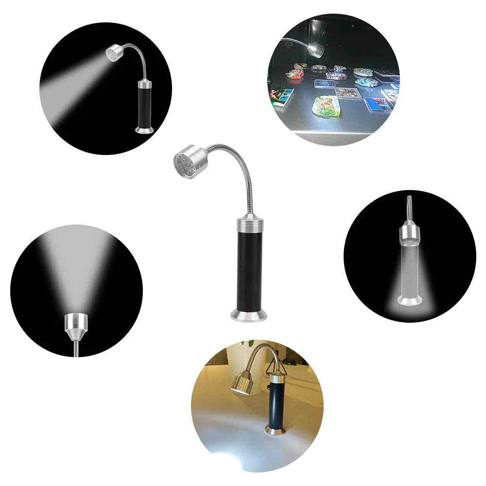 9 LED Flashlight Magnetic Base Soft Tube Lighting Lamp Outdoor lighting Super-Bright 360 ° Adjustable 1 pcs BBQ Grill Light