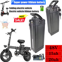 48V Silverfish Original Newly Produced Advanced Black Silverfish Li-ion Battery with Charger, 48V, 15AH, 20AH, 1000W, 750W