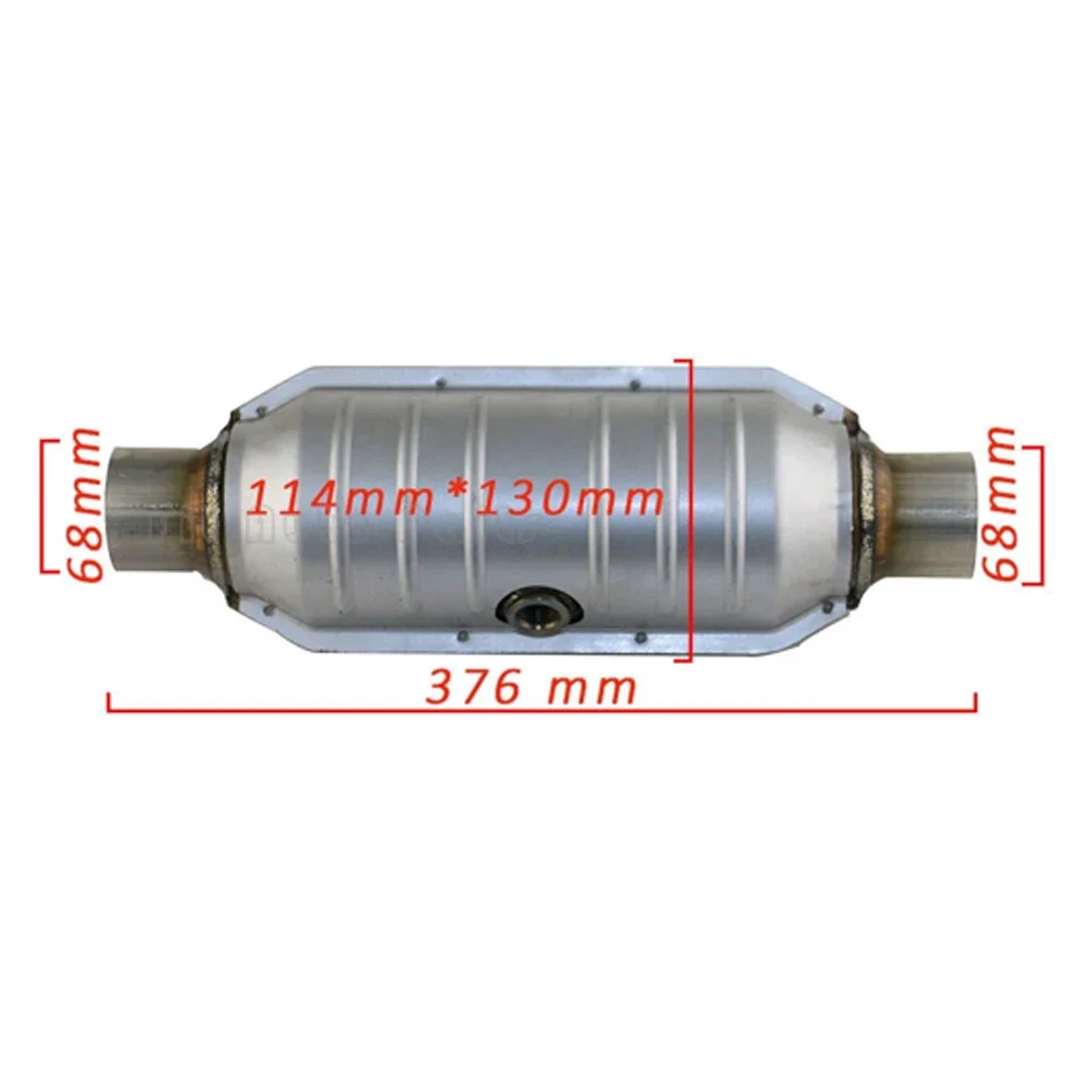 

Car Exhaust System Catalytic Converter High Flow Ceramic Catalyst Euro 3 Coated Stainless Steel Exhaust Emission Cleaning