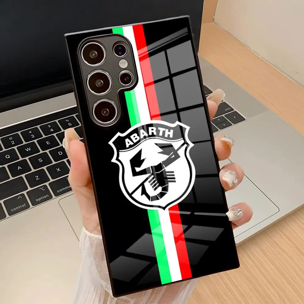A-ABARTHS L-Italys Car Phone Case For Samsung A17 S26 Ultra S24 25 Fe S22 S20 S23 21 A57 A37 A54 A34 A53 A16 Glass Cover