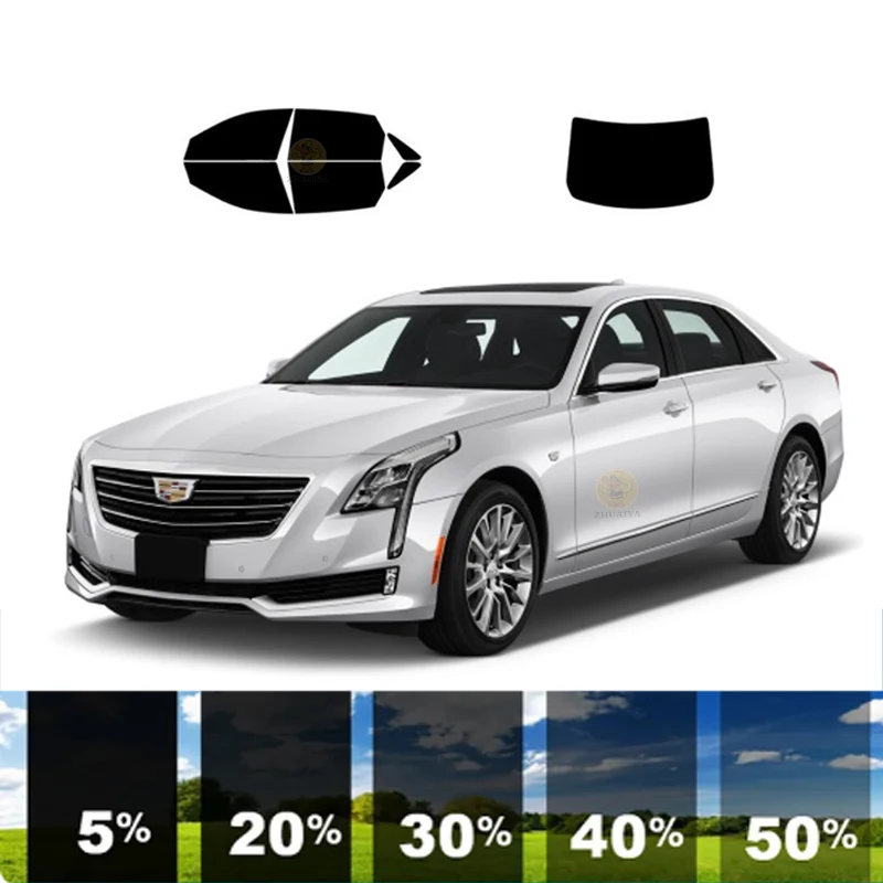 

precut Removable Window Tint Film For Car 100% UVR 5%-70%VLT Heat Insulation Carbon ﻿For CADILLAC CT6 4 DR SEDAN 2016-2020