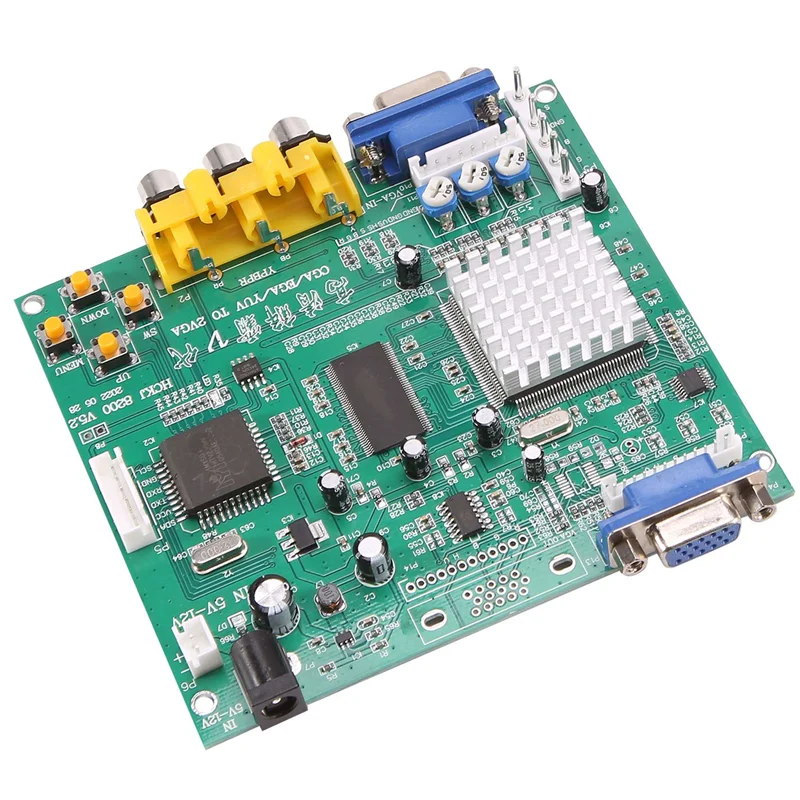 Carte décodeur de jeu d'arcade RGB CGA EGA YUV vers VGA HD, convertisseur vidéo 1 VGA, sortie unique pour moniteur CRT LCD PDP