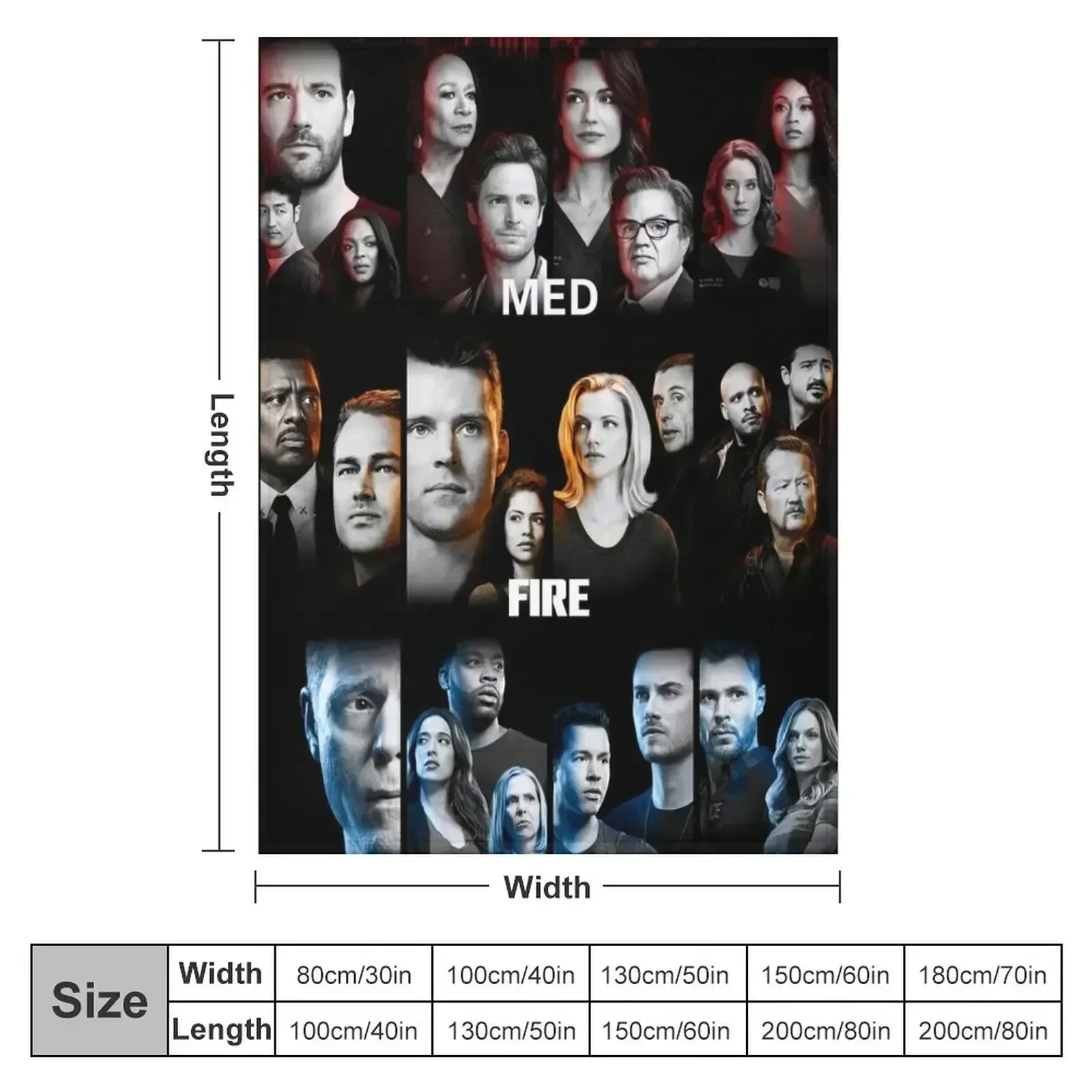 fire pd med Throw Blanket couch cozy soft plush fuzzy picnic outdoor blanket