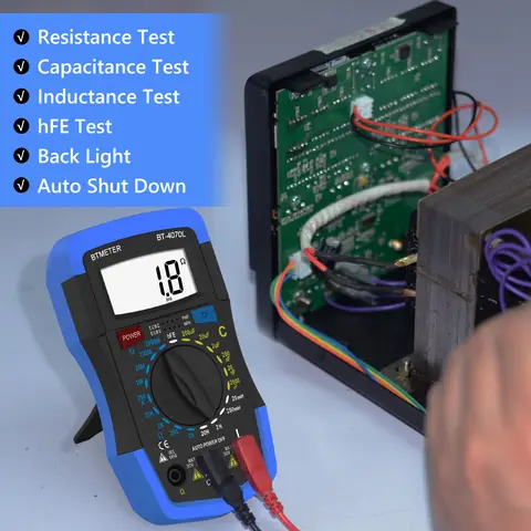 Digital LCR Meter BT-4070L Inductance 20MH-20H Resistance Capacity Meter 2000pF~200μF Ohm Meter 20Ω~2000MΩ Capacitance Meter