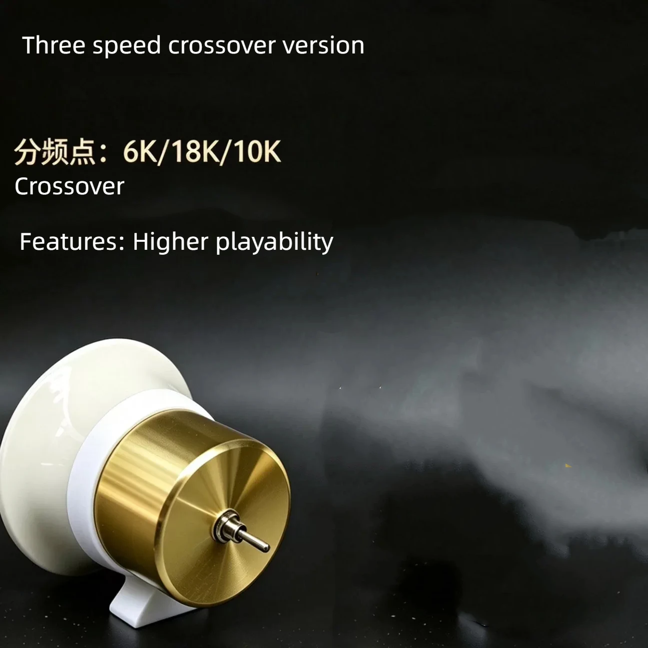 1PC GHXAMP Ceramic Horn Super Tweeter – HiFi Audiophile Standalone Ultra-High for Full-Range Tweeter Compensation，30KHz, 91dB