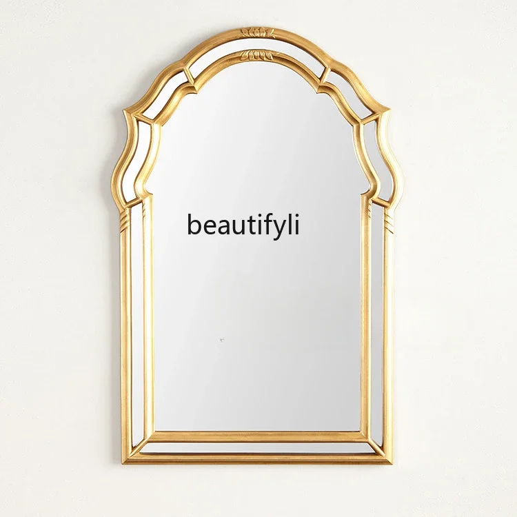 

SS NewEuropean luxury wall hanging entrance decorative mirror restaurant background wall hanging mirror bathroom dressing mirror