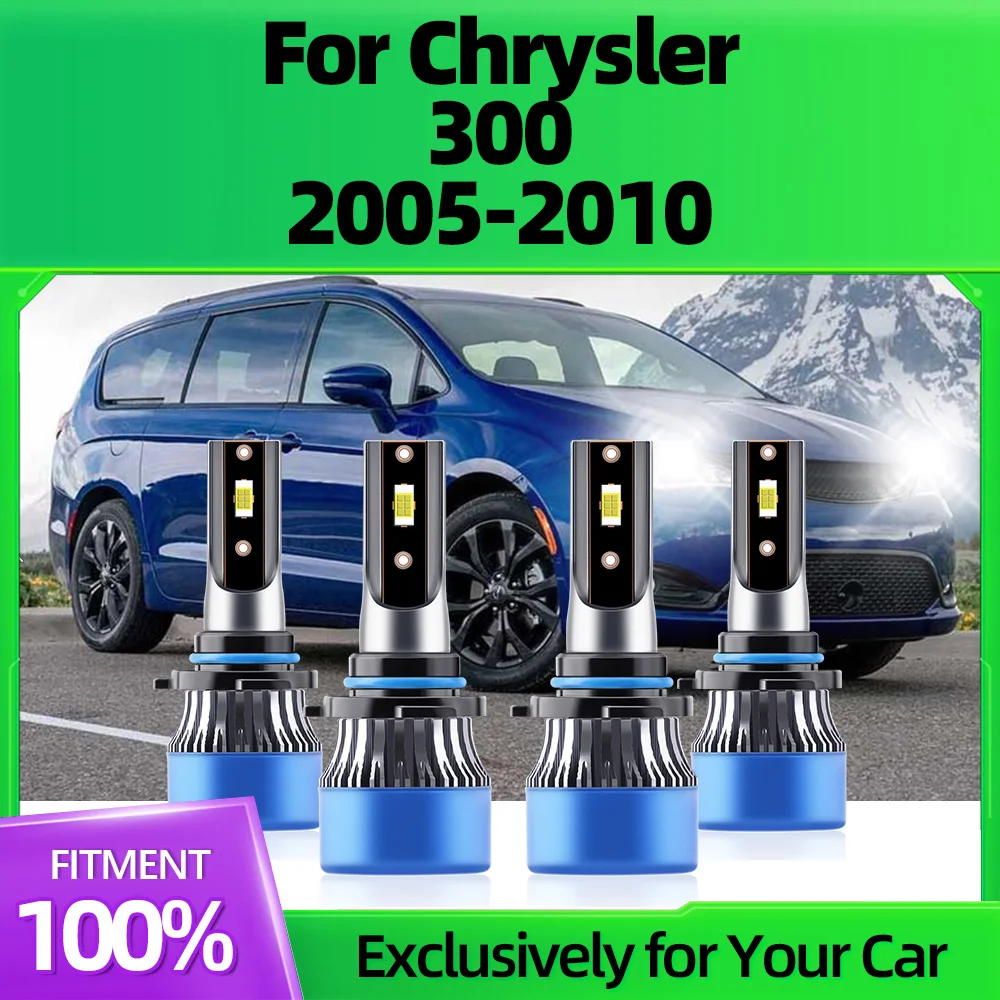 

2/4Pcs Car LED Headlight Bulbs 6000K Auto Headlamp Canbus No Error High Quality For Chrysler 300 2005 2006 2007 2009 2010