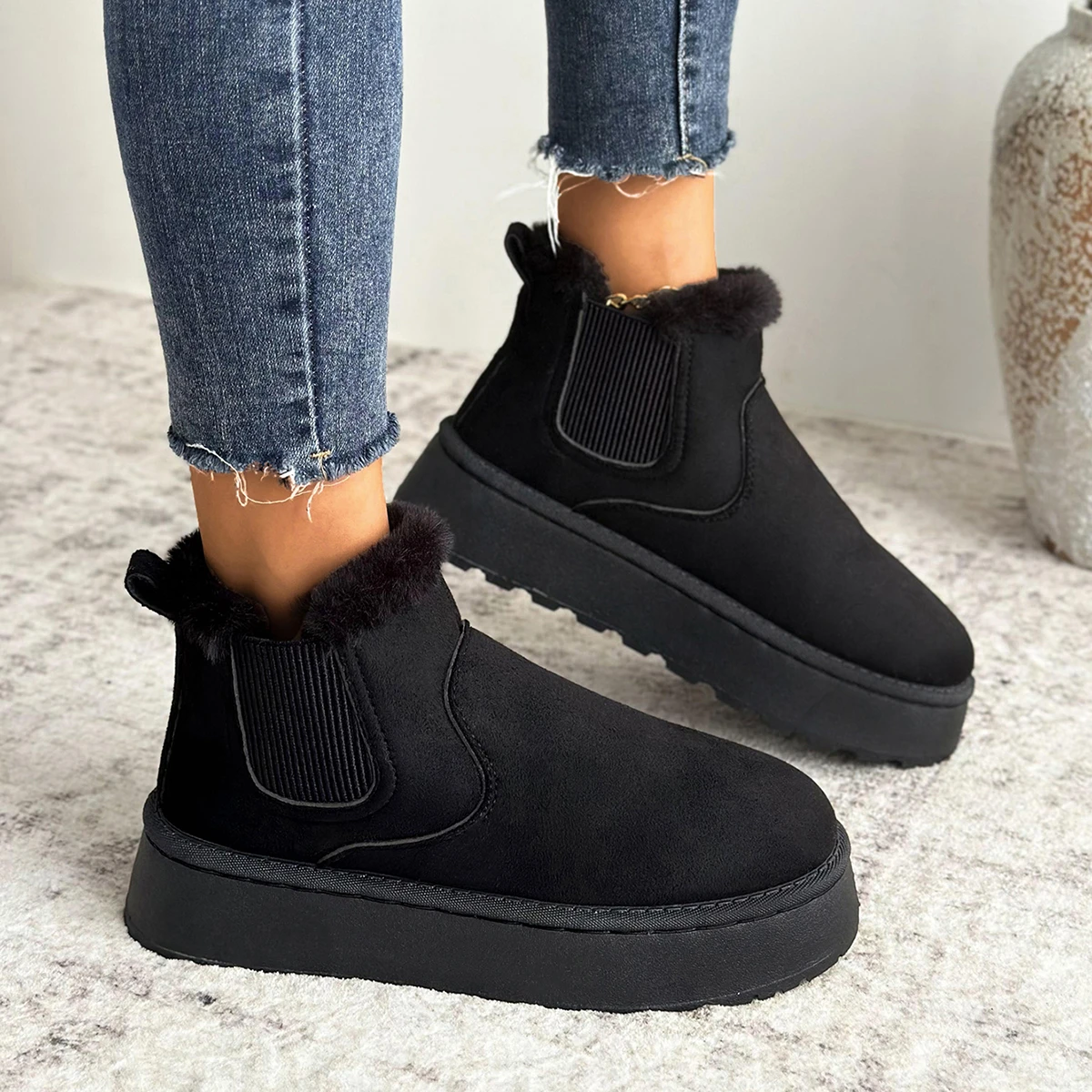 Women Flats Boots 2024 New Fashion Shallow Comfortable Designer Shoes Casual Lightweight Outdoor Boots Women Shoes for Women