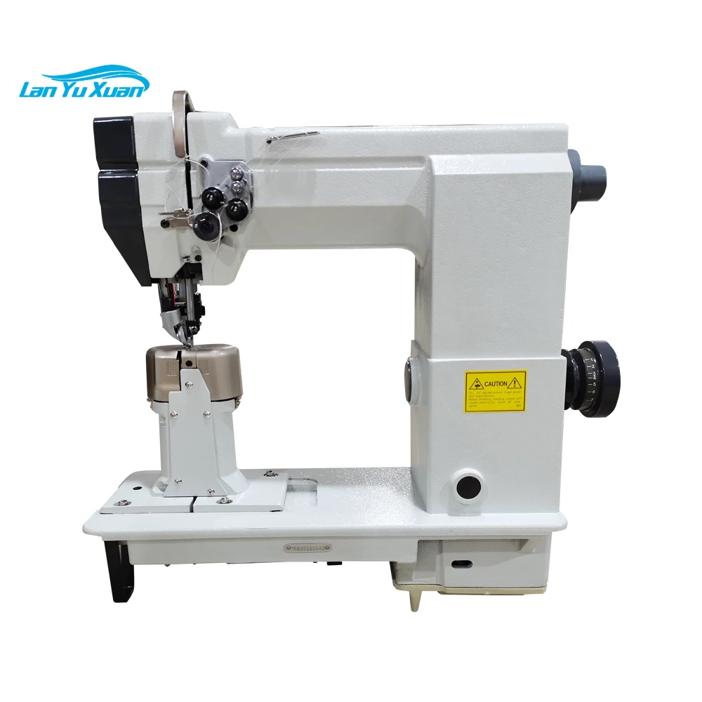 

Qike Qk-9920 Garment machinery industrial post bed double roller sewing machine for heavy material