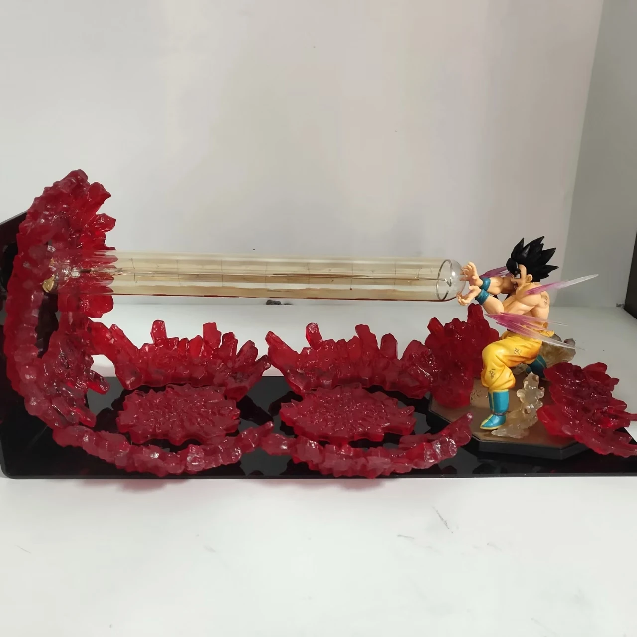 Dragon Ball Son Goku Kamehameha Anime Lamp DIY Led Bulb lamp Anime Figurine Action Model Figurine Toys PVC Collection Doll