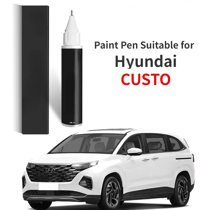 Paint Pen Suitable for Hyundai CUSTO Modification Accessories CUSTO Car Supplies  Paint Fixer Polar White Original Car Paint