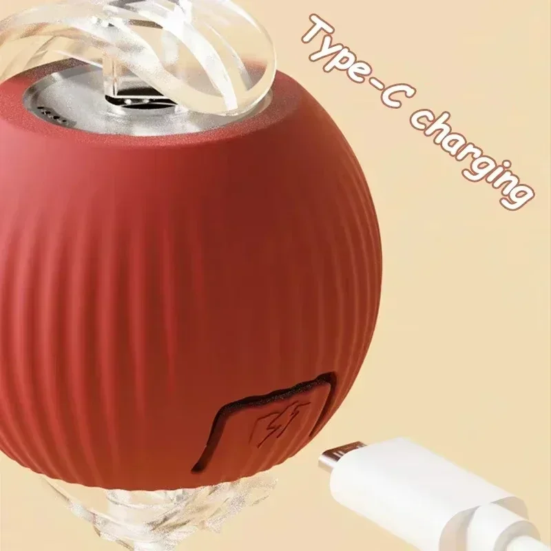 Smart Cat Ball Toy, USB-C Rechargeable Automatic Rolling Ball 5