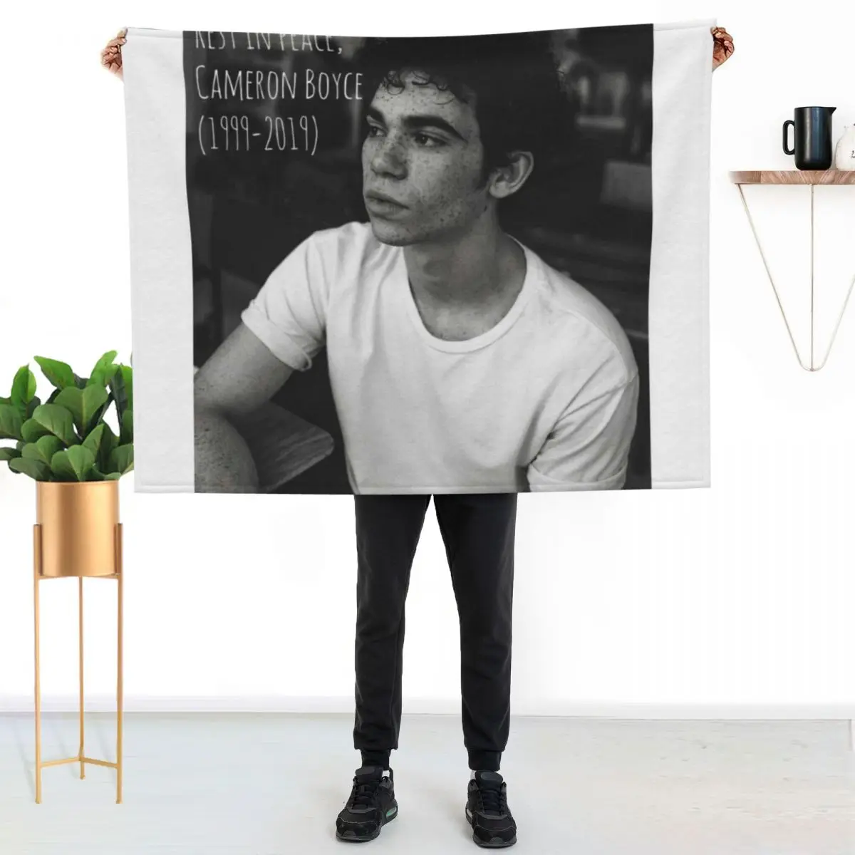

Cameron Boyce Throw Blanket Soft Plush Blanket as Housewarming Gift