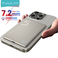 KUULAA Magsafe Power Bank 5000mAh Magnetic Wireless Phone Charger External Battery 20W Fast Charging For iPhone 16 15 PowerBank