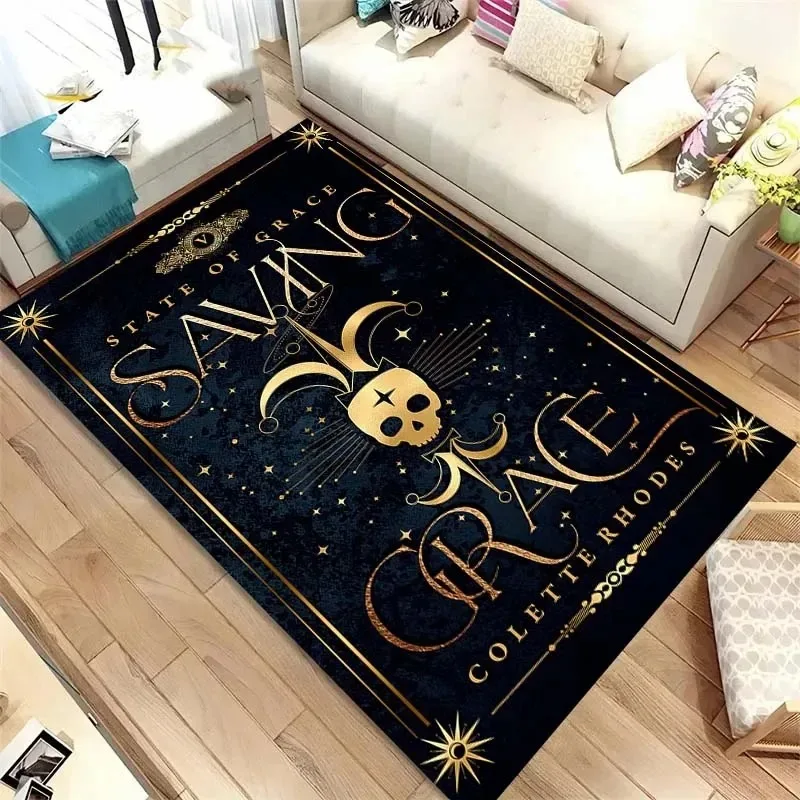 Tarot Pattern Floor Mats Door Decoration Home Living Room Floor Mats