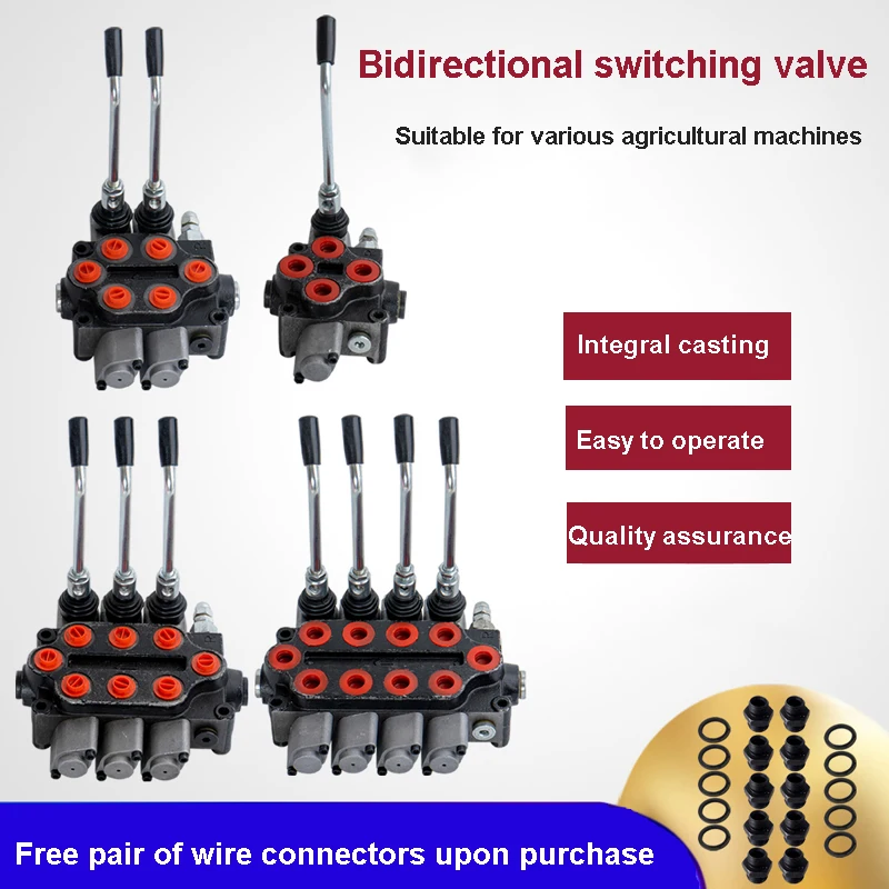 Multiway Integral Hydraulic Flow Hand-Directional Control Valve Bi-Directional Switching Valve Used For Agricultural Machinery