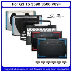 New For Kailxuling G3 15 3590 3500 P89F LCD Back/Front Bezel/ Palmrest/Bottom/Hinges/ 0747KP 03HKFN 0YGCNV 02DPKM