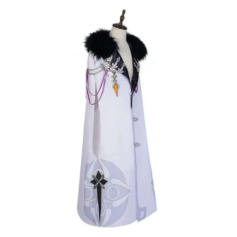 Game Genshin Impact Fatui Cosplay Costume Doctor Arlecchino The Captain Tartaglia Marionette Pulcinella Columbina Cosplay Cloak