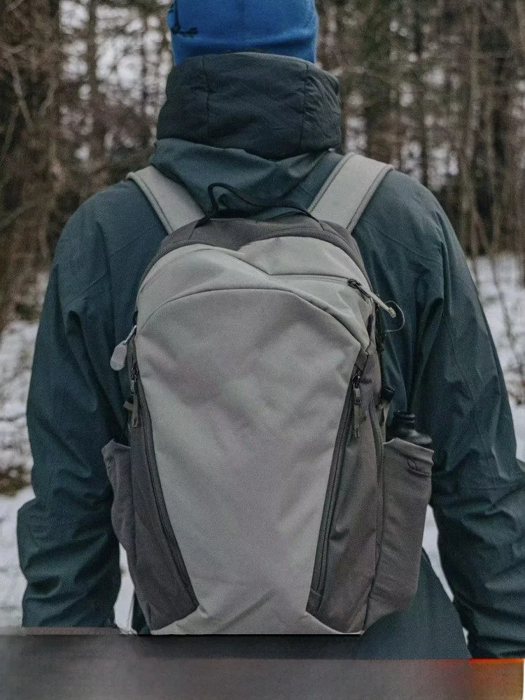 

Outdoor Unisex Large Capacity Backpack Hiking Travel Bag Nylon Color Zipper Closure Double Shoulder Strap Function Style