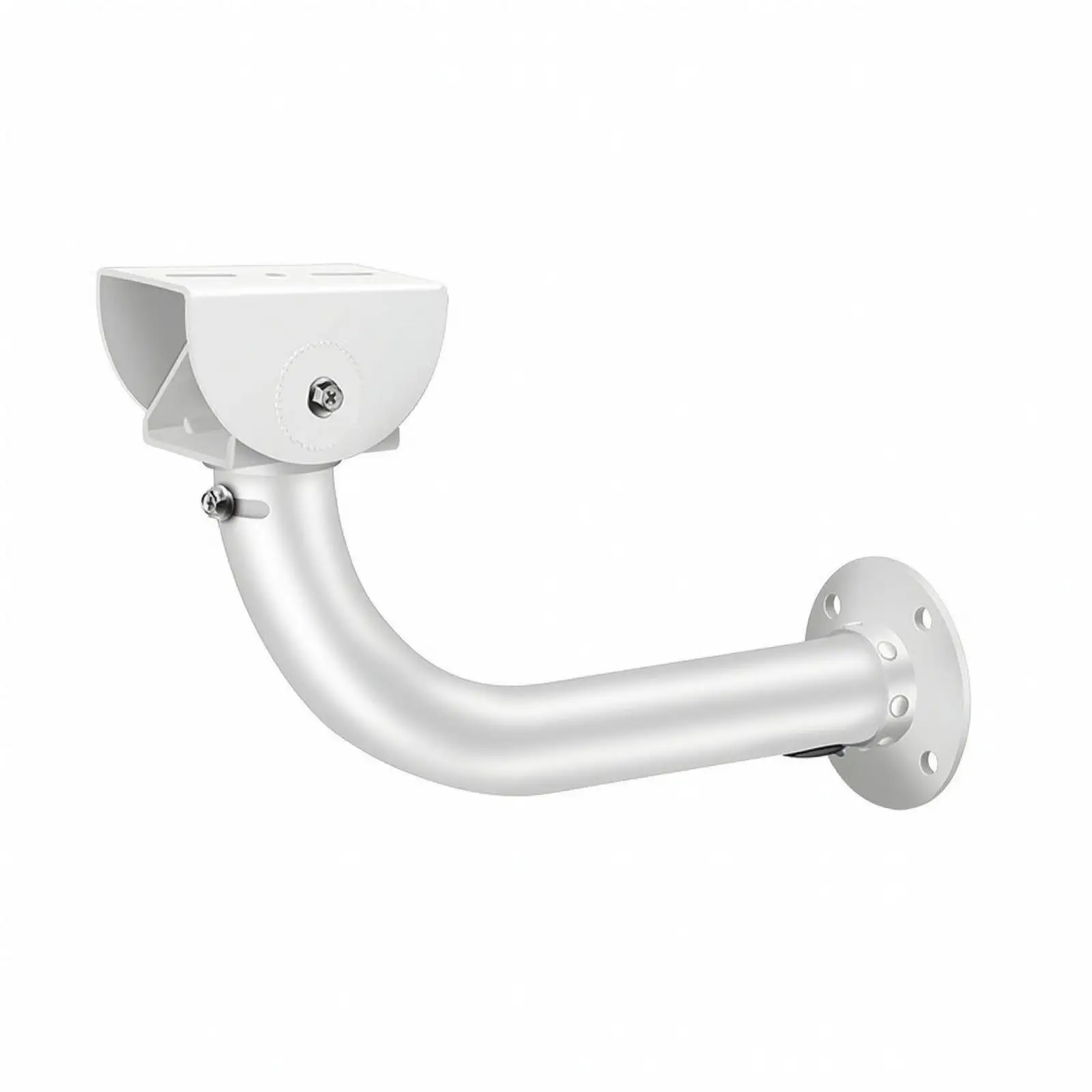 Camera Bracket with Cable Channel | Powder-Coated Finish, Aluminum Alloy, Observation Camera Bracket, for Building Exteriors