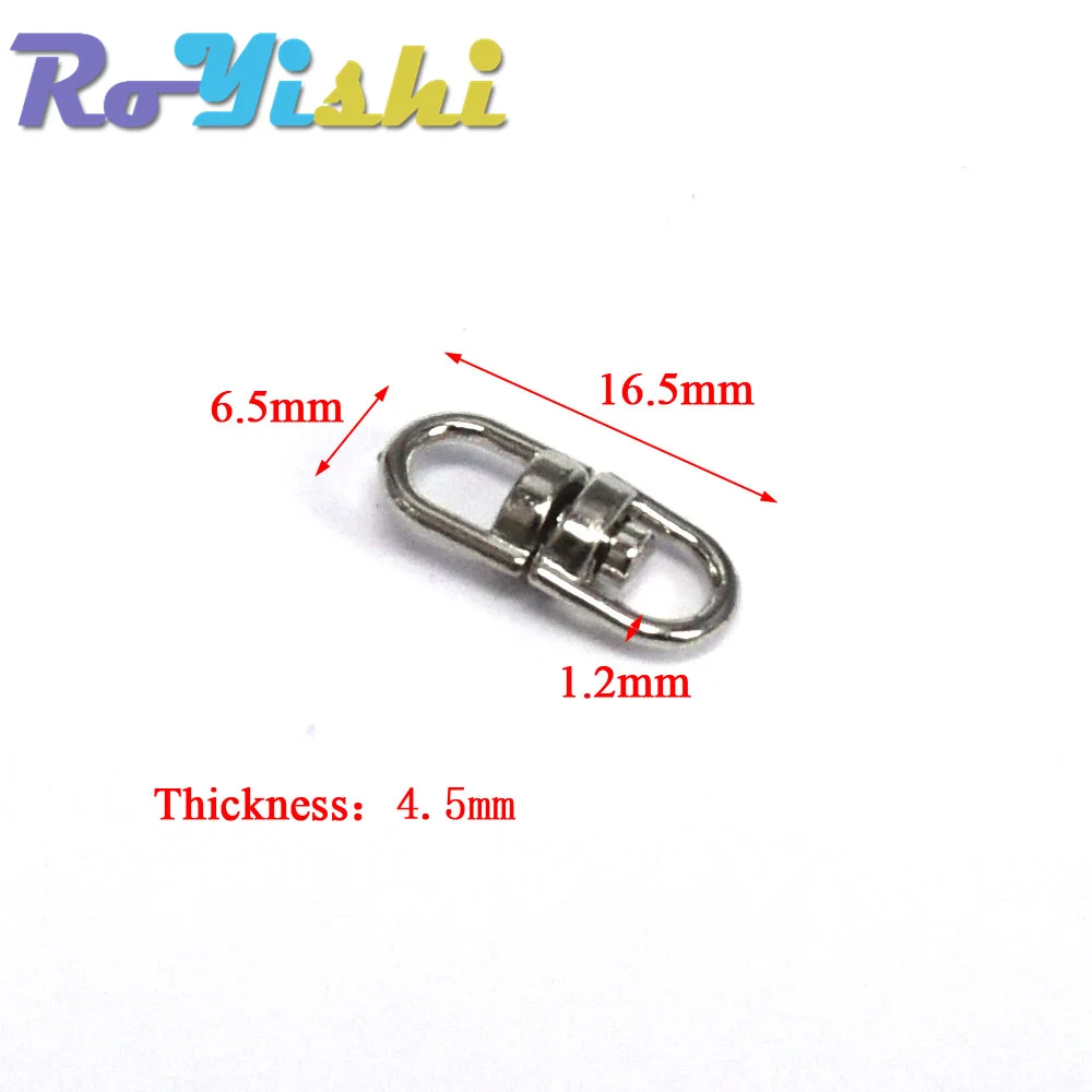 10 Pcs/pack Silver Metal Swivel Hook Clasp Key Chains Keyrings Connectors For Lanyards Paracord Handbag Bag Parts