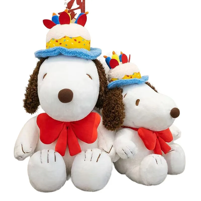 Officially Licensed Adorable Birthday Snoopy Plush Toy, Cute Cartoon Stuffed Dolls Available for Bulk Wholesale Supply