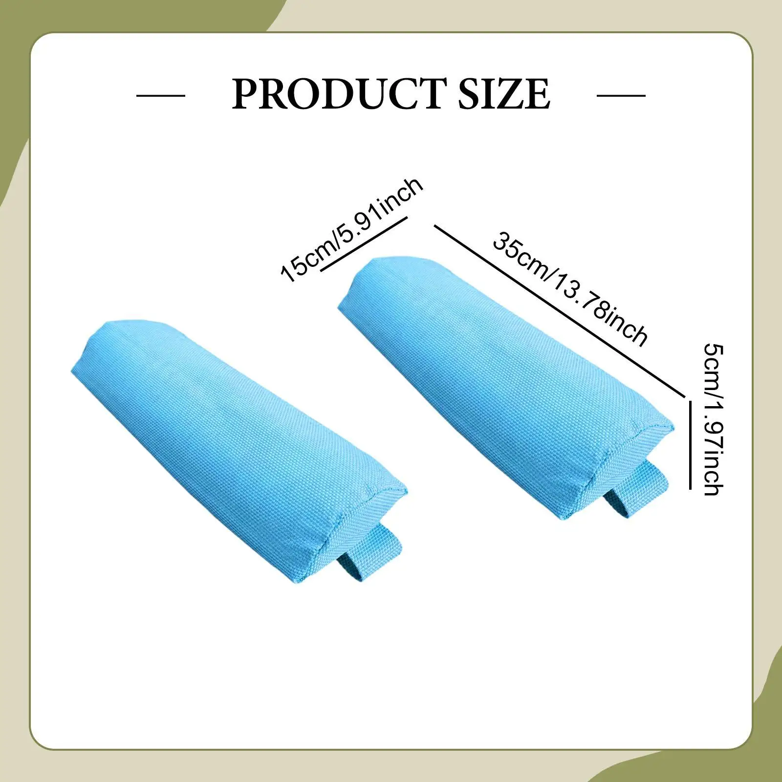 وسادتان للرأس، وسادة رأس مستلق، بديلة متعددة الأغراض، مع مرونة #6