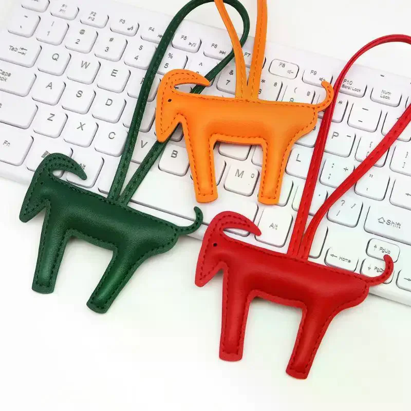 Cute Goat Bag Pendant 2027 Year of the Sheep Soft PU Ornament Portable Keychain for Backpacks Handbags Zodiac Gift
