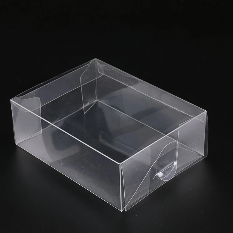 10pcs Universal PVC Transparent Box Plastic Gift Jewelry Toy Packing Box Clear Display Package Supplies